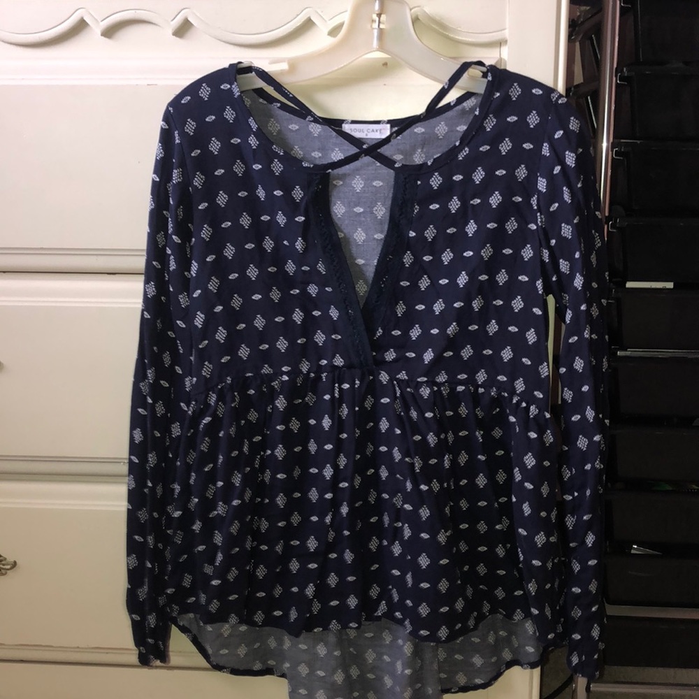 Criss cross blouse